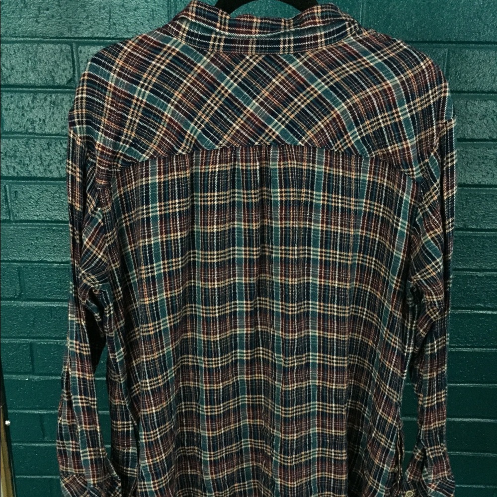 Caslon Boyfriend Fit Super Soft Plaid Button Down